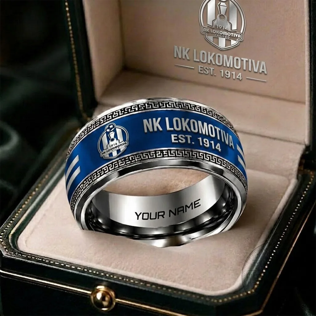 NK Lokomotiva Zagreb Croatian Football League Personalized Ring 2 NK Lokomotiva Zagreb Croatian Football League Personalized Ring