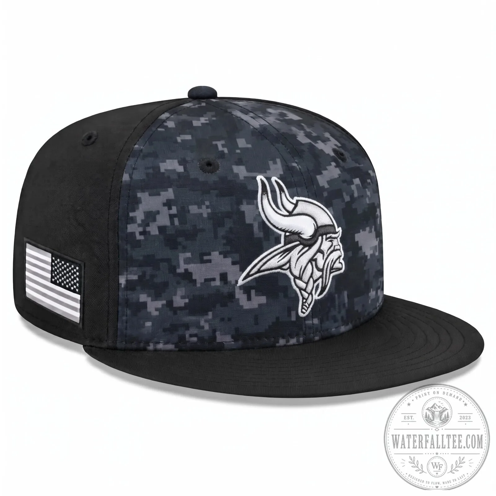 Digital Camouflage Snapback Hat for Minnesota Vikings Salute To Service 2 Digital Camouflage Snapback Hat for Minnesota Vikings Salute To Service