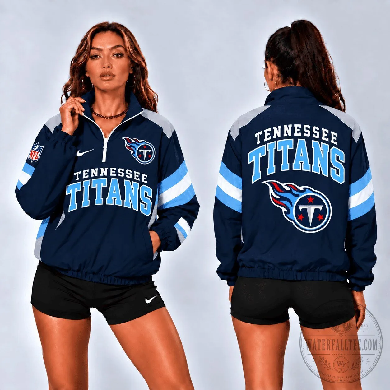 Retro Colorblock Zipper Jacket for Tennessee Titans NFL Fans 2 Retro Colorblock Zipper Jacket for Tennessee Titans NFL Fans