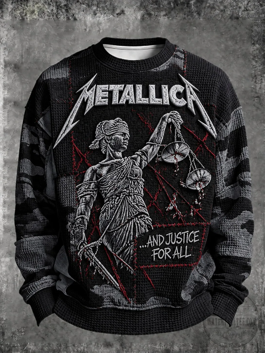 Metallica And Justice For All Album Art Sweatshirt 2 Metallica And Justice For All Album Art Sweatshirt