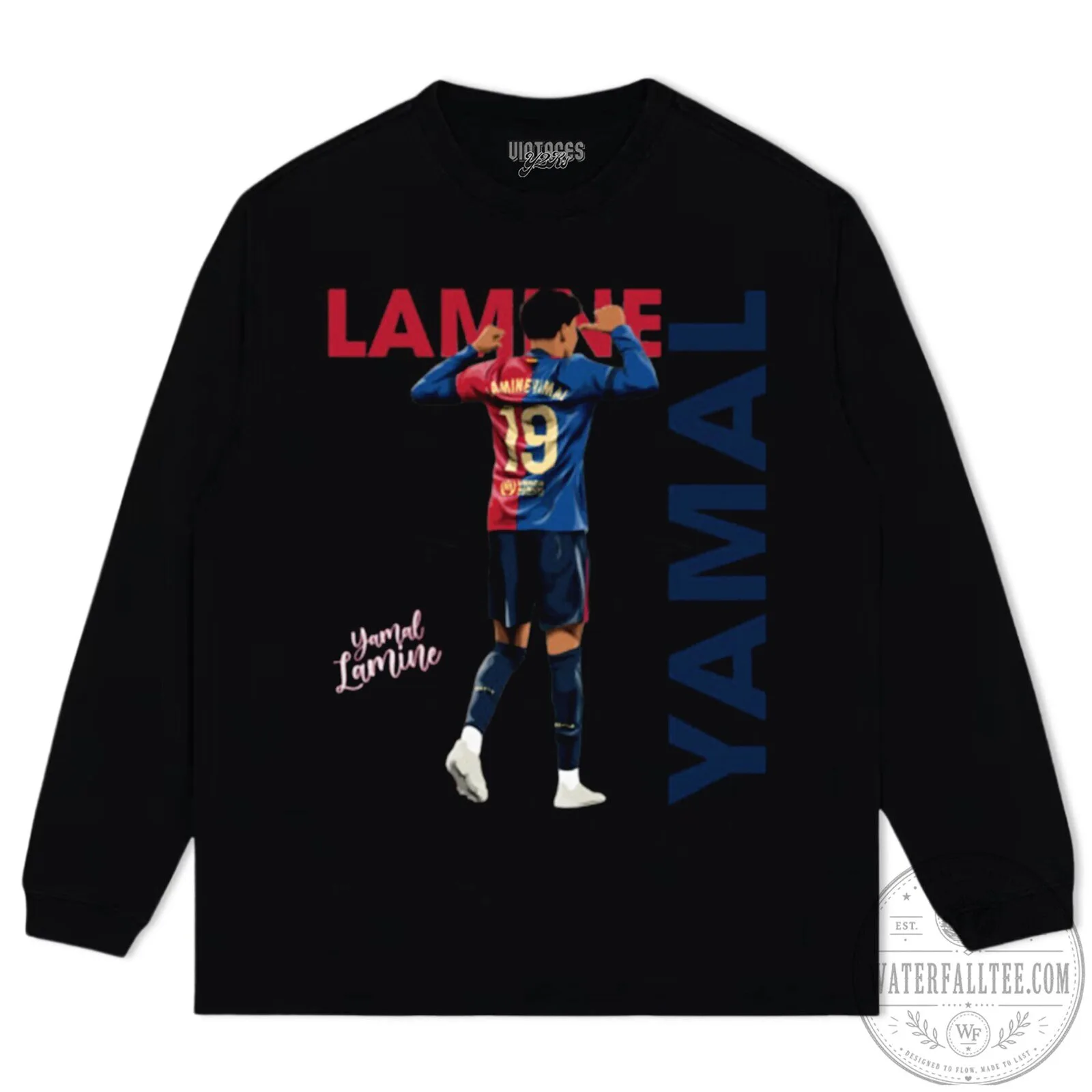 Graphic T-Shirt featuring Lamine Yamal from Barcelona Football Club 16 Graphic T-Shirt featuring Lamine Yamal from Barcelona Football Club