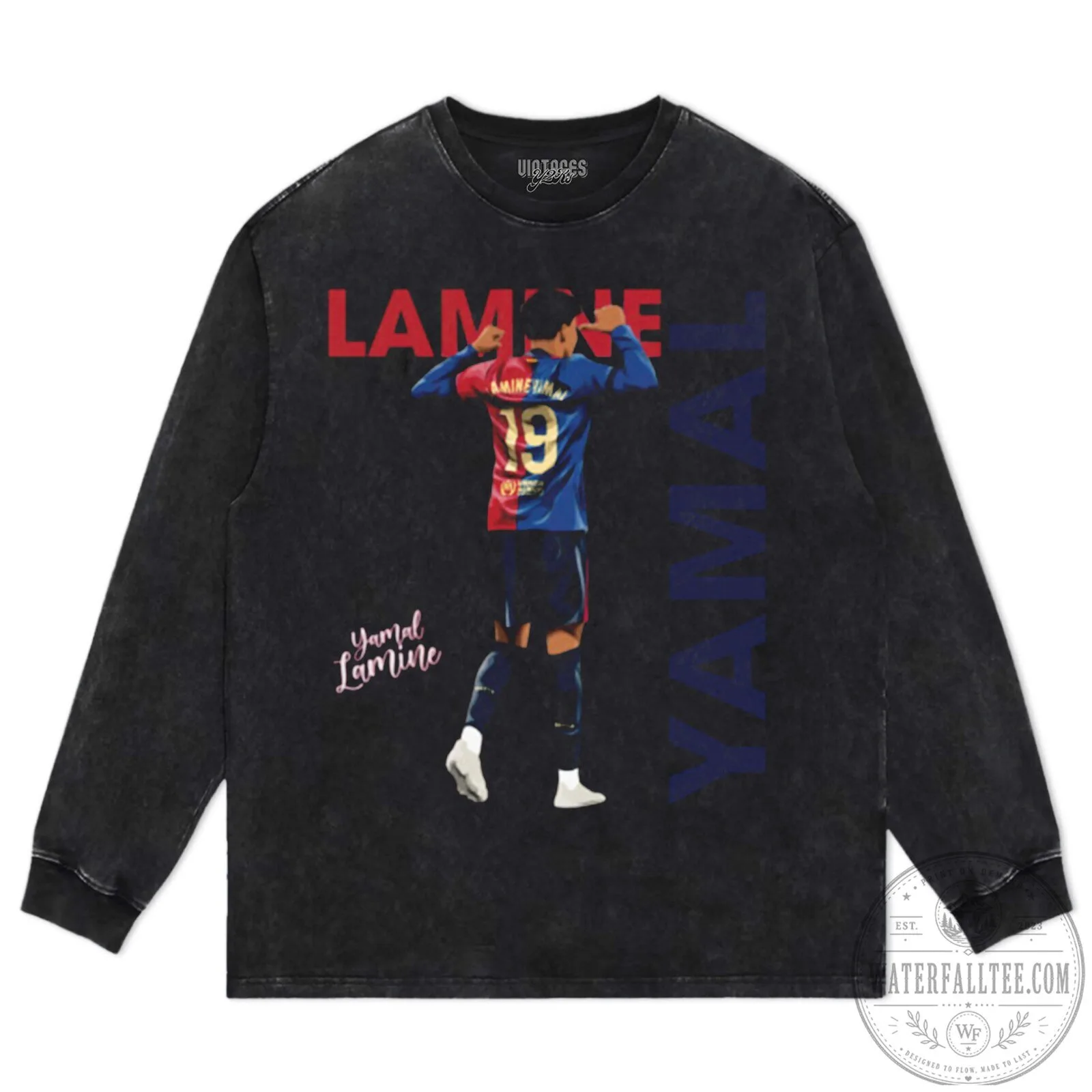 Graphic T-Shirt featuring Lamine Yamal from Barcelona Football Club 17 Graphic T-Shirt featuring Lamine Yamal from Barcelona Football Club