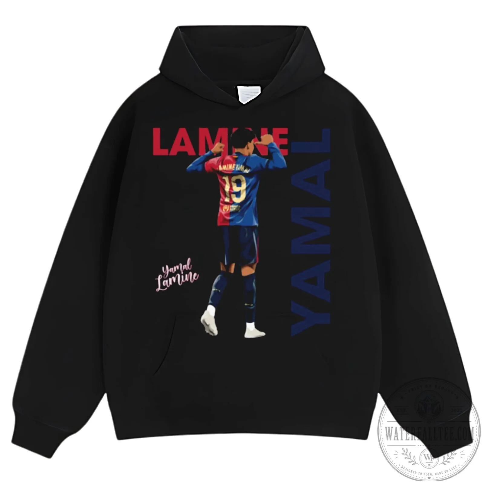 Graphic T-Shirt featuring Lamine Yamal from Barcelona Football Club 18 Graphic T-Shirt featuring Lamine Yamal from Barcelona Football Club