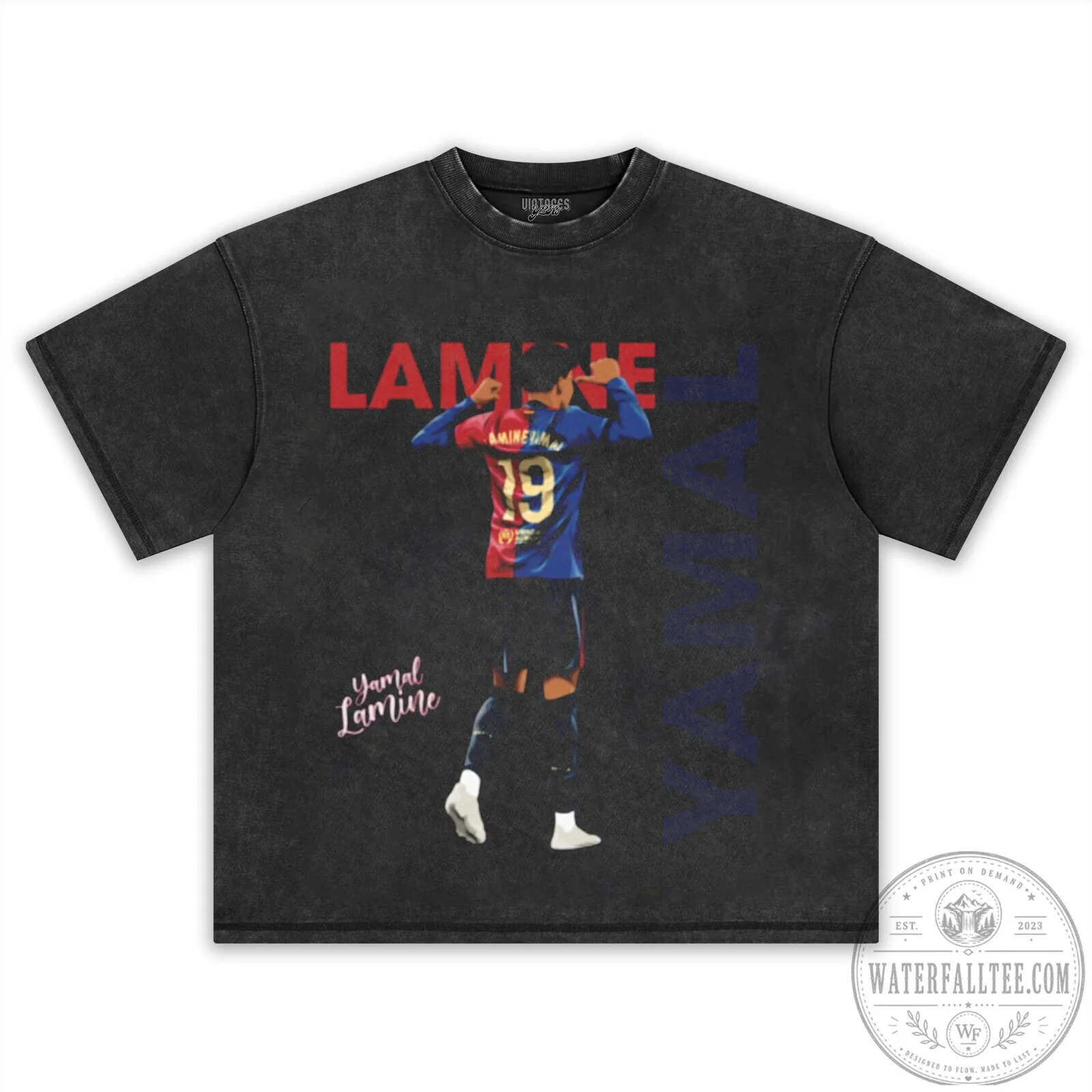 Graphic T-Shirt featuring Lamine Yamal from Barcelona Football Club 20 Graphic T-Shirt featuring Lamine Yamal from Barcelona Football Club