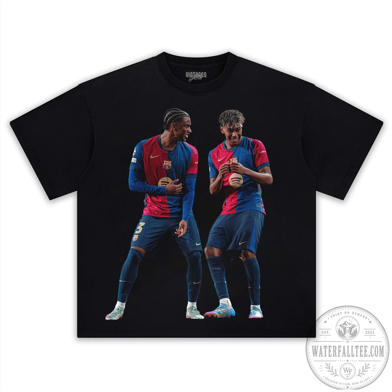 Lamine Yamal and Alejandro Balde Barcelona Football Club T-Shirt