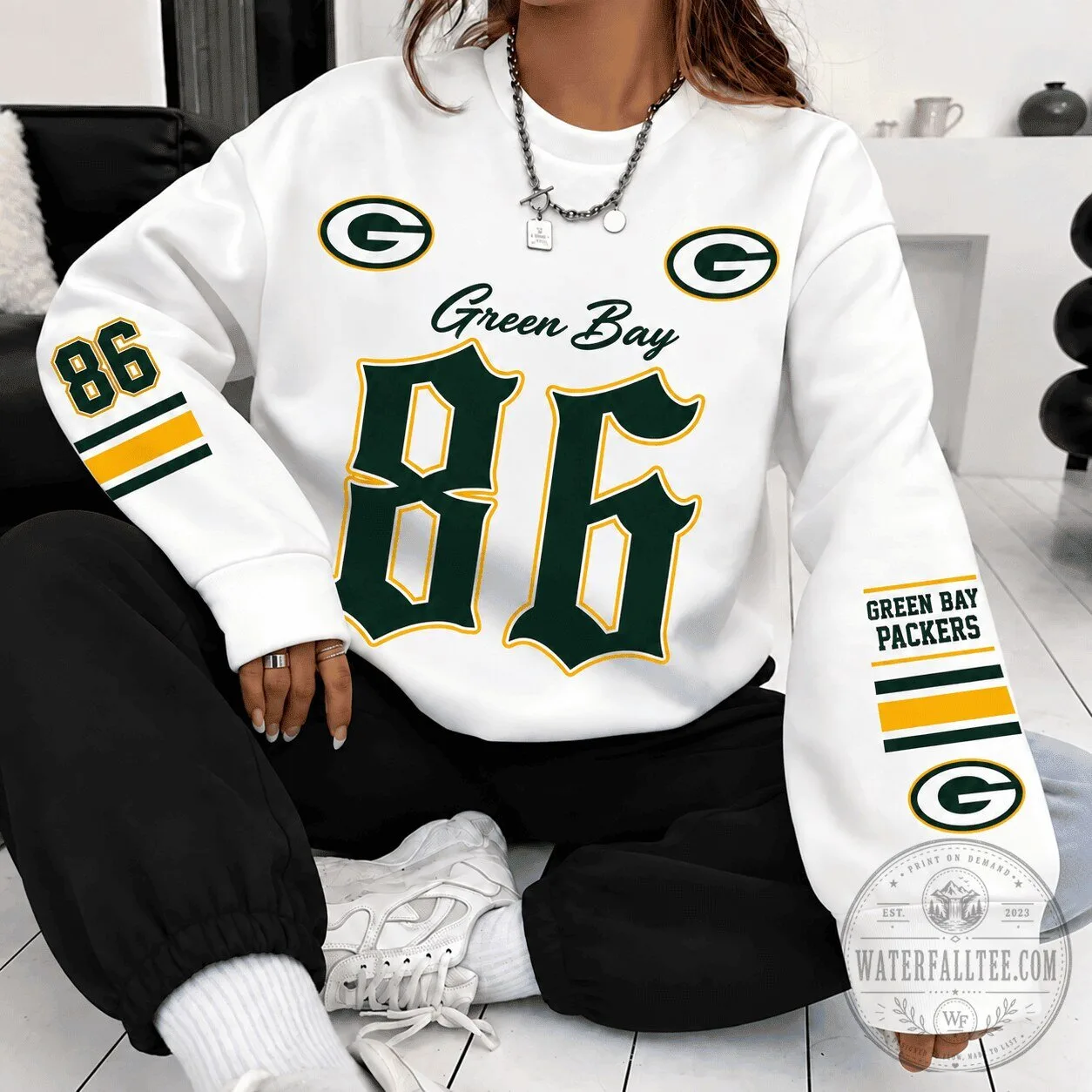 Green Bay Packers Heritage Script and Block Custom Series Sweatshirt 1 Green Bay Packers Heritage Script and Block Custom Series Sweatshirt