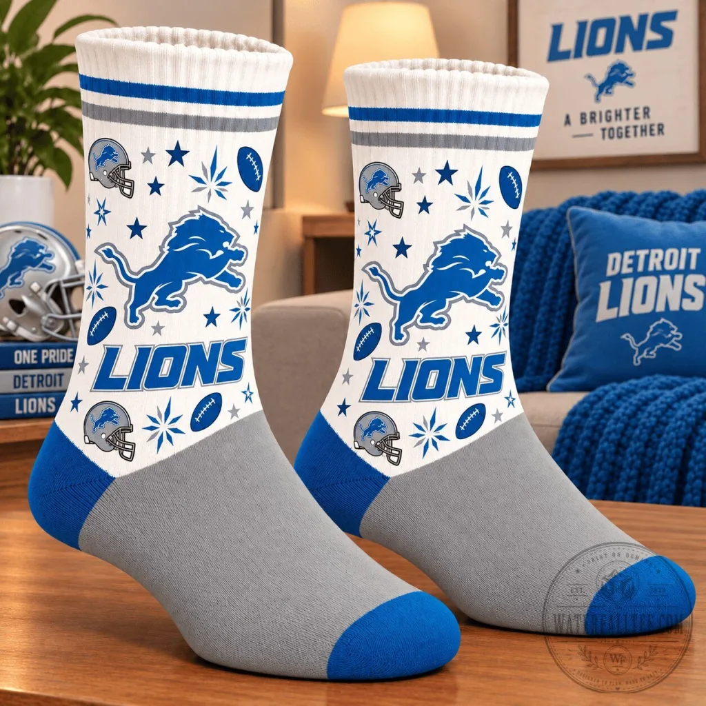 Detroit Lions Fan Premium High Socks Detroit Lions Fan Premium High Socks