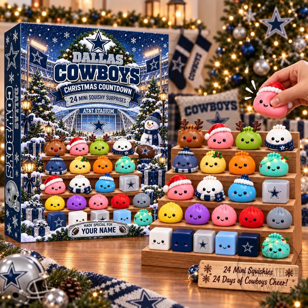 Dallas Cowboys Christmas Countdown 24 Mini Squishy Surprises Advent Calendar Dallas Cowboys Christmas Countdown 24 Mini Squishy Surprises Advent Calendar
