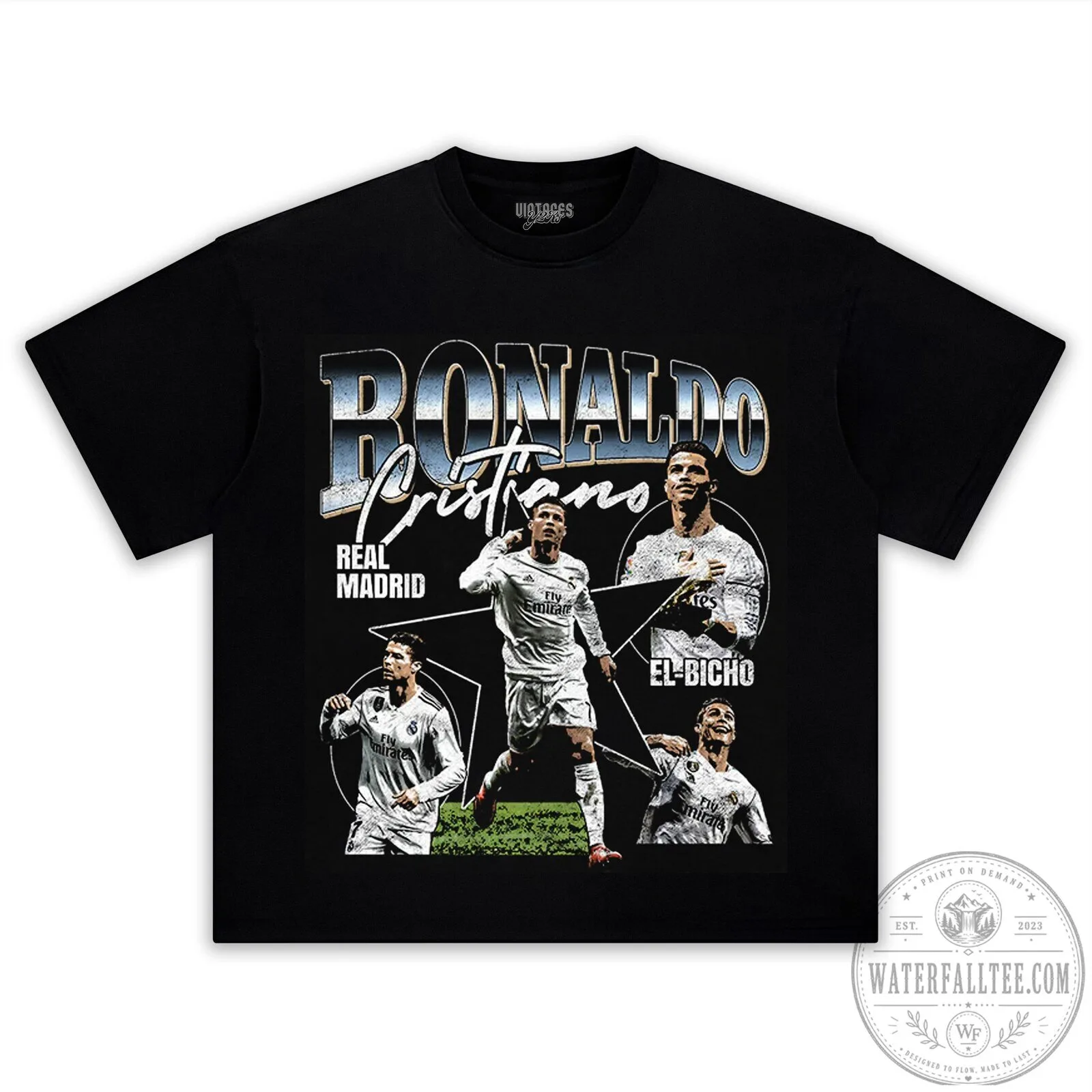 Cristiano Ronaldo Real Madrid Football Legend Graphic T-Shirt 2 Cristiano Ronaldo Real Madrid Football Legend Graphic T-Shirt