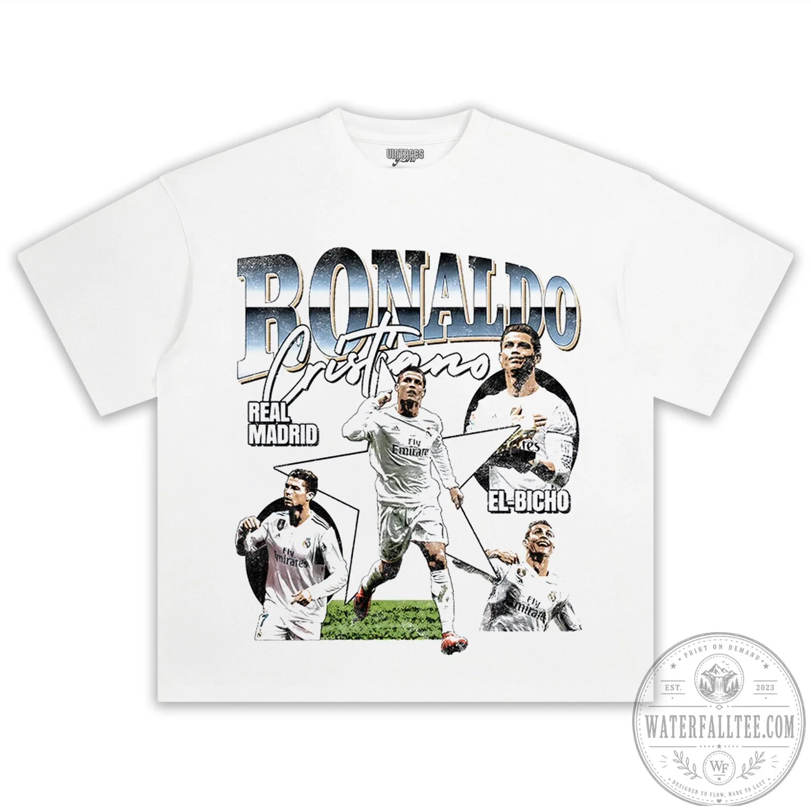 Cristiano Ronaldo Real Madrid Football Legend Graphic T-Shirt 16 Cristiano Ronaldo Real Madrid Football Legend Graphic T-Shirt