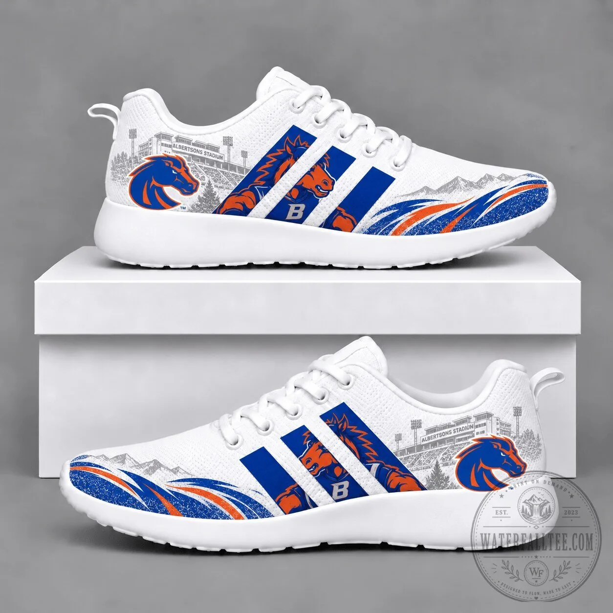 Boise State Broncos Albertsons Stadium Running Shoes 2 Boise State Broncos Albertsons Stadium Running Shoes