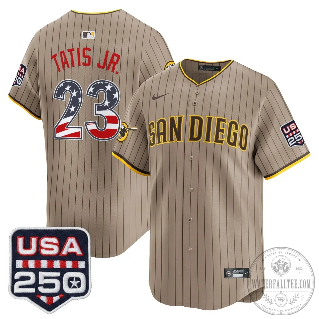 Fernando Tatis Junior San Diego Padres Fourth of July Baseball Jersey Fernando Tatis Junior San Diego Padres Fourth of July Baseball Jersey