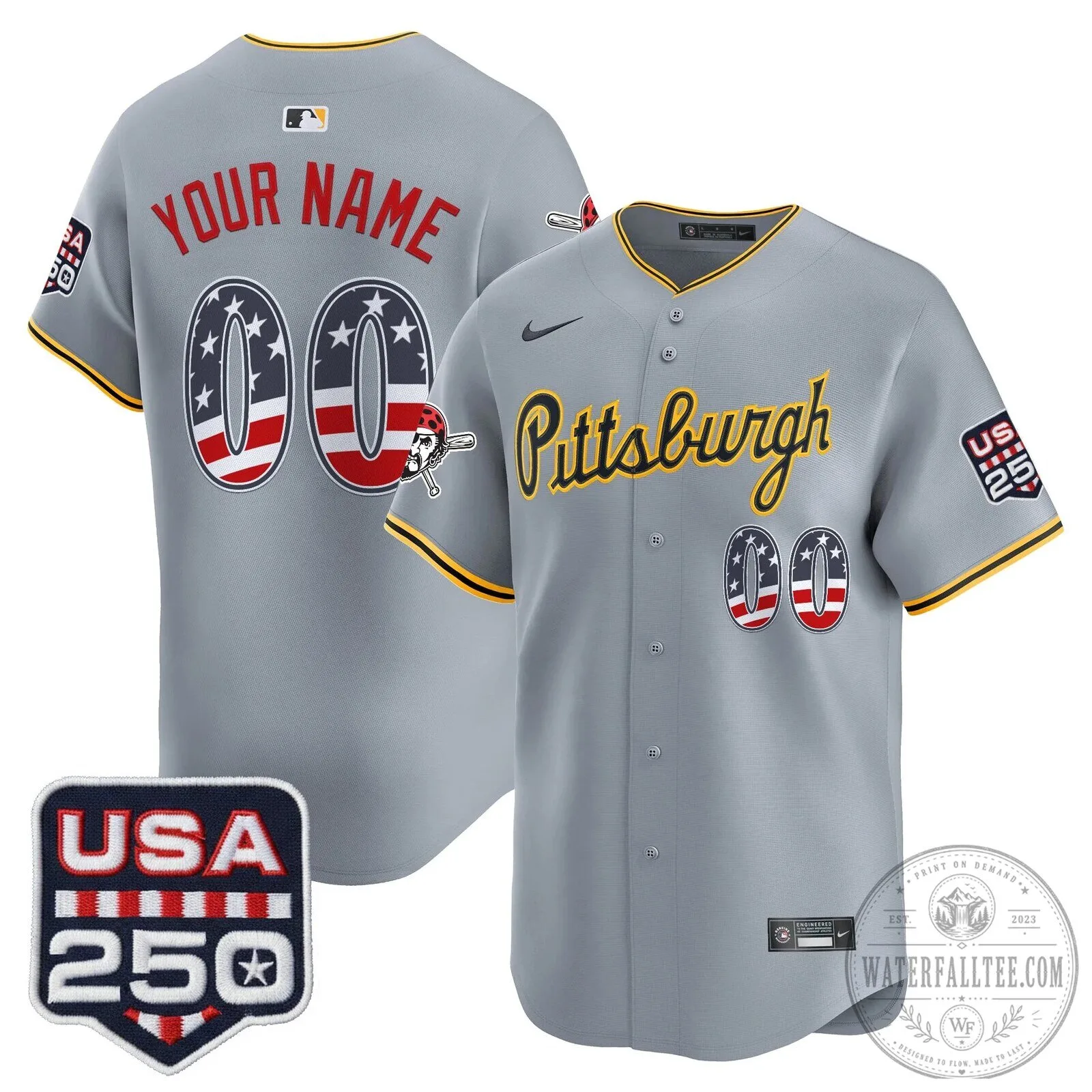 Pittsburgh Pirates Fourth of July USA 250 Limited Custom Baseball Jersey 11 Pittsburgh Pirates Fourth of July USA 250 Limited Custom Baseball Jersey