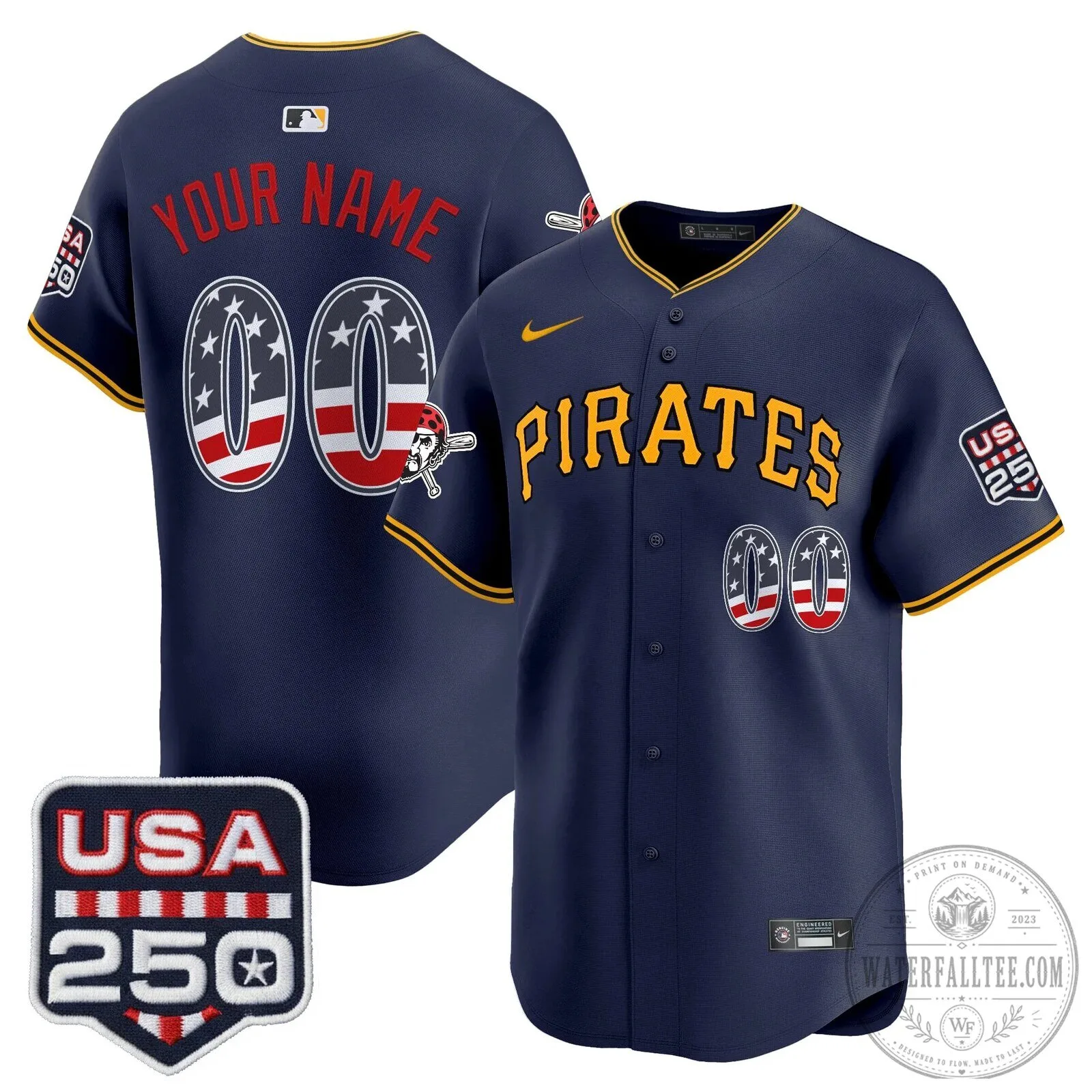 Pittsburgh Pirates Fourth of July USA 250 Limited Custom Baseball Jersey 12 Pittsburgh Pirates Fourth of July USA 250 Limited Custom Baseball Jersey