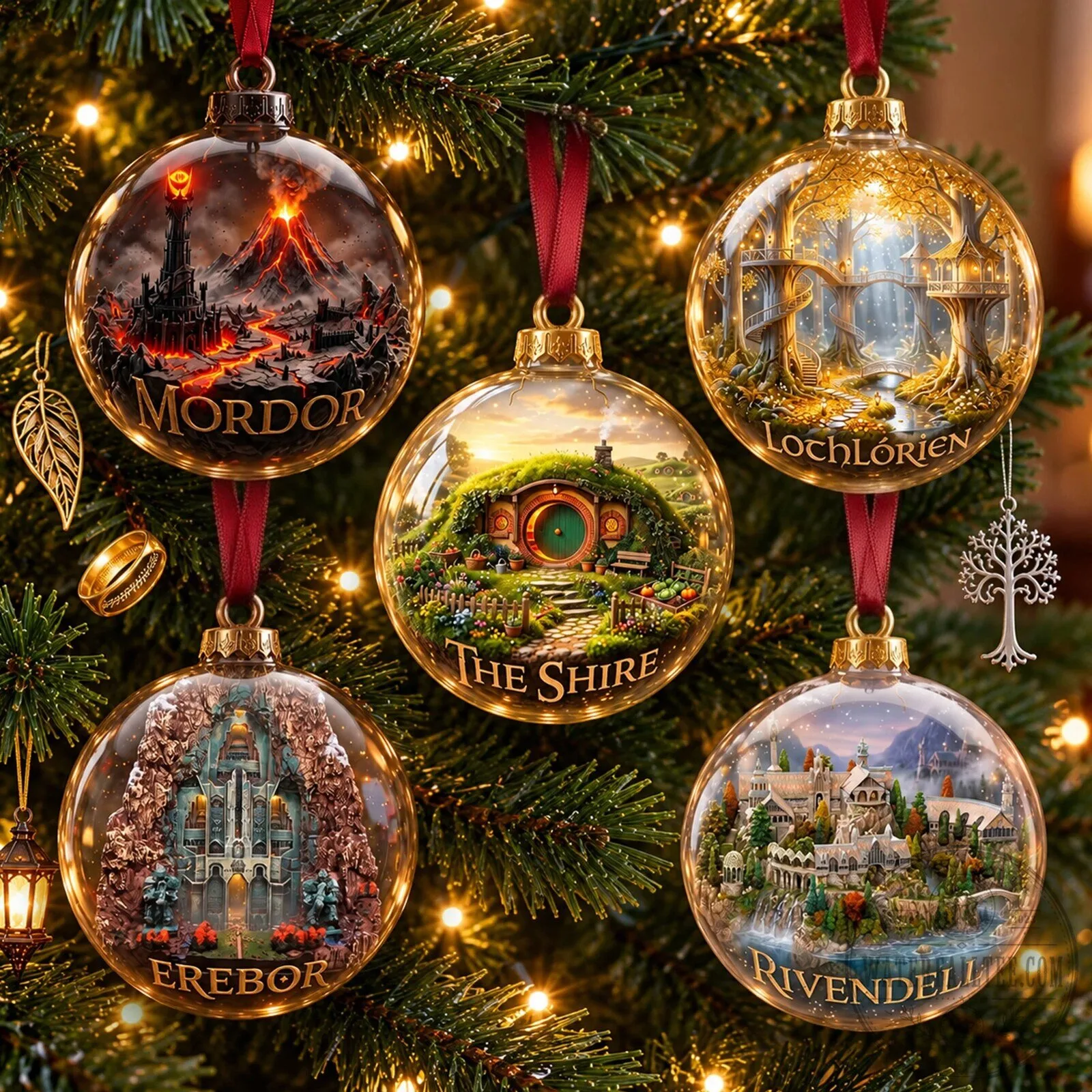 Lord of the Rings Middle-Earth Christmas Tree Ornament