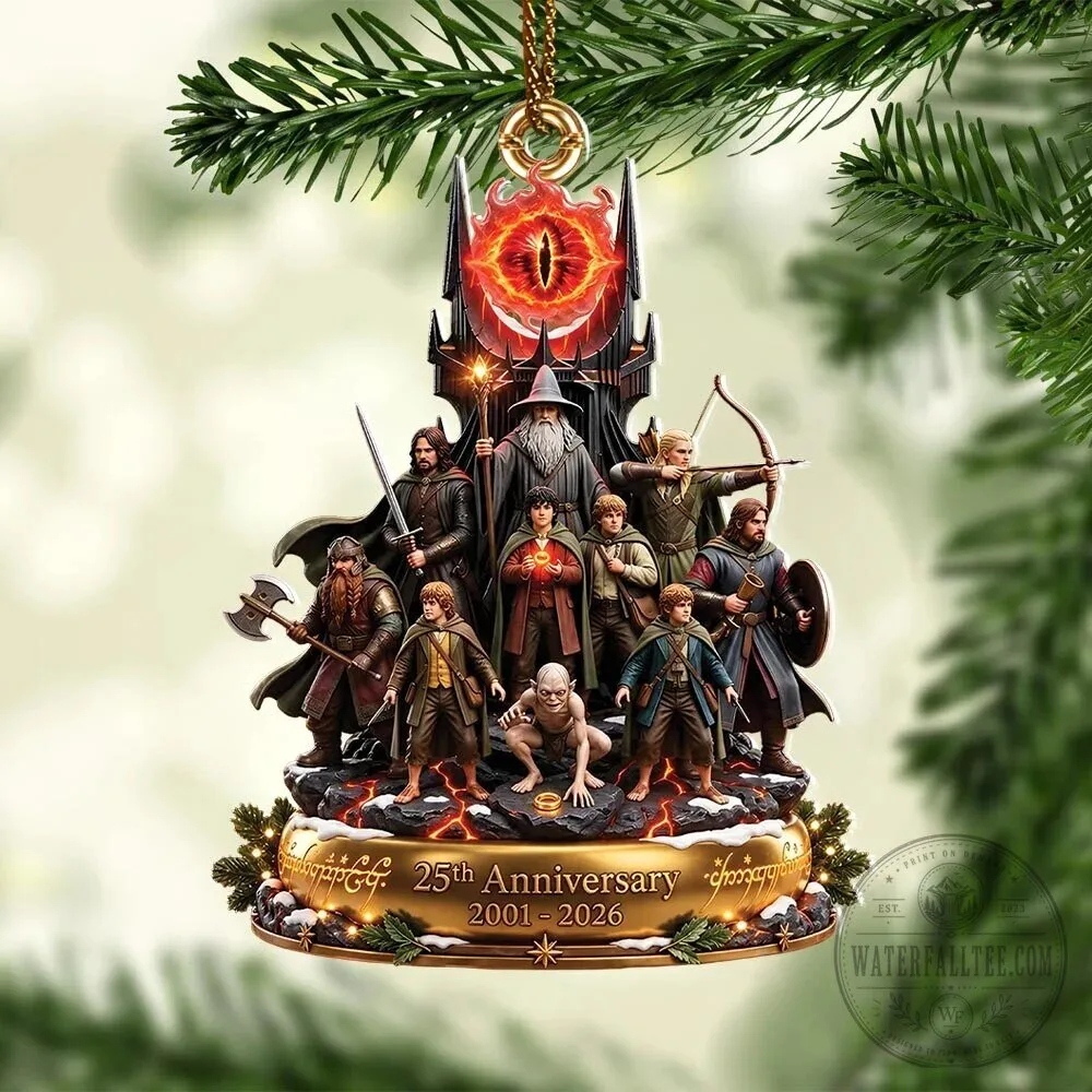 Lord of the Rings 25th Anniversary Fellowship of the Ring Acrylic Ornament