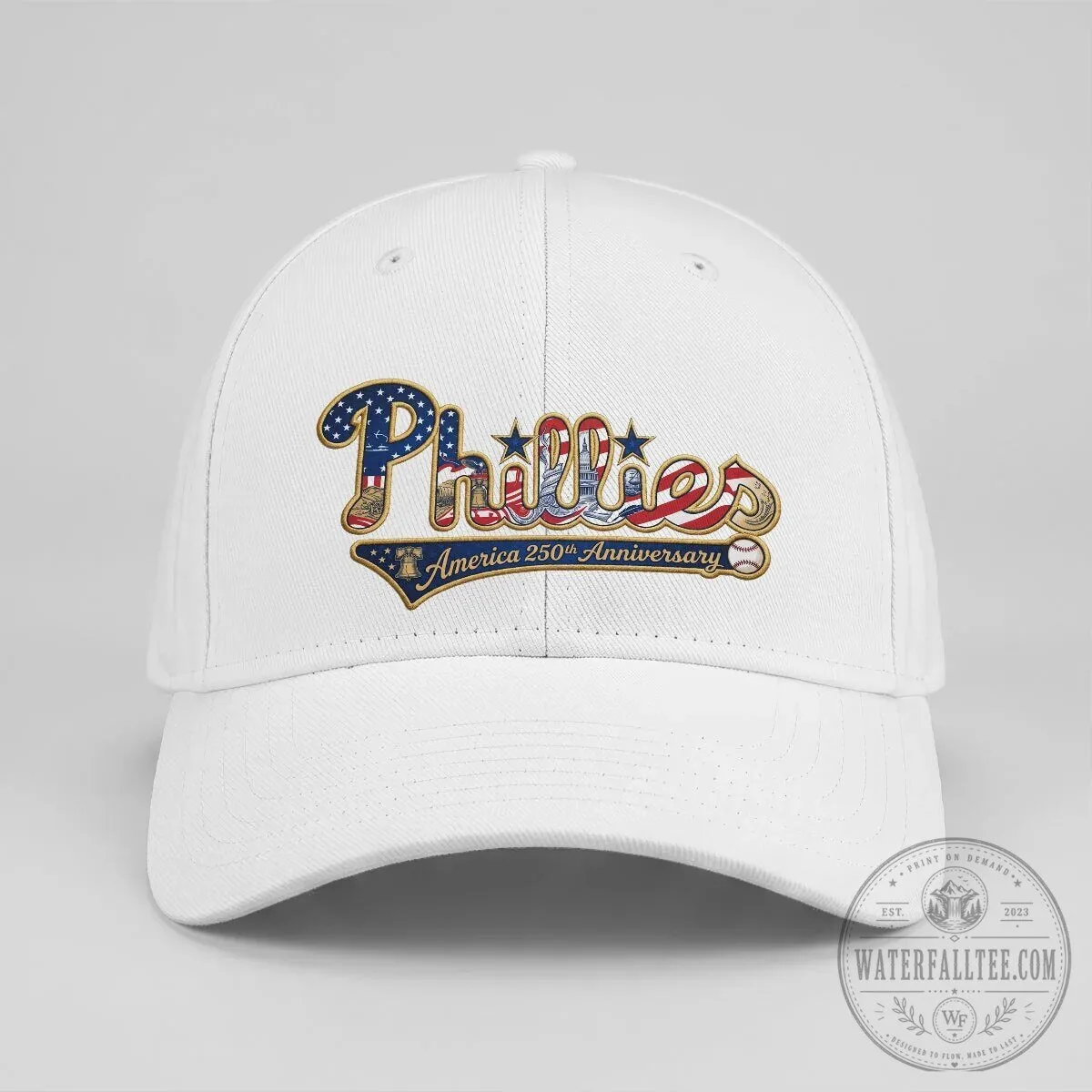 Philadelphia Phillies America 250th Anniversary Embroidered Baseball Cap Hat 14 Philadelphia Phillies America 250th Anniversary Embroidered Baseball Cap Hat