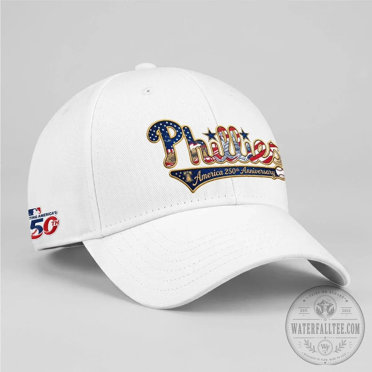 Philadelphia Phillies America 250th Anniversary Embroidered Baseball Cap Hat 15 Philadelphia Phillies America 250th Anniversary Embroidered Baseball Cap Hat