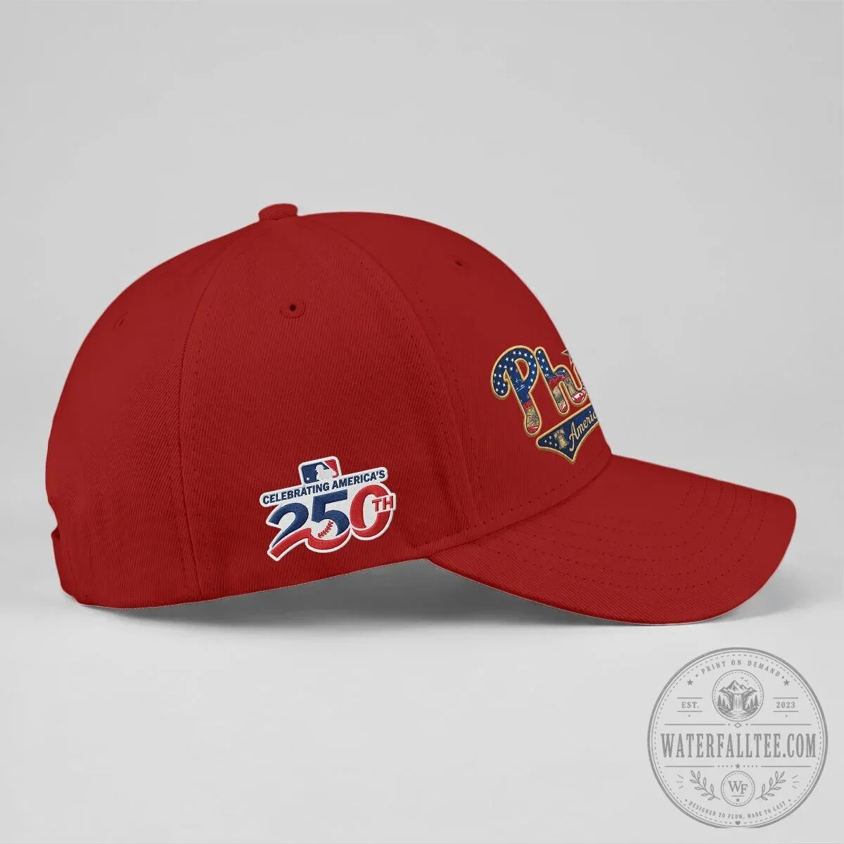 Philadelphia Phillies America 250th Anniversary Embroidered Baseball Cap Hat 22 Philadelphia Phillies America 250th Anniversary Embroidered Baseball Cap Hat