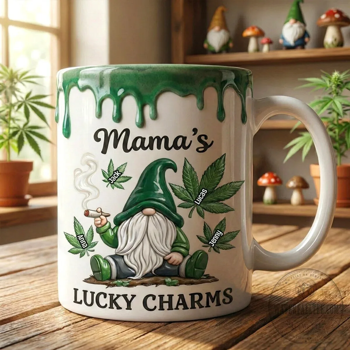 Mama's Lucky Charms St. Patrick's Day Coffee Mug 10 Mama