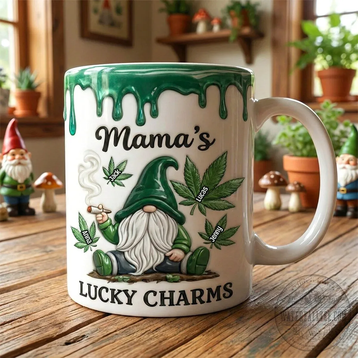 Mama's Lucky Charms St. Patrick's Day Coffee Mug 11 Mama