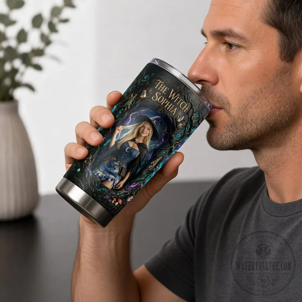 Personalized Magical Witch Custom Photo Insulated Stainless Steel Tumbler 16 Personalized Magical Witch Custom Photo Insulated Stainless Steel Tumbler
