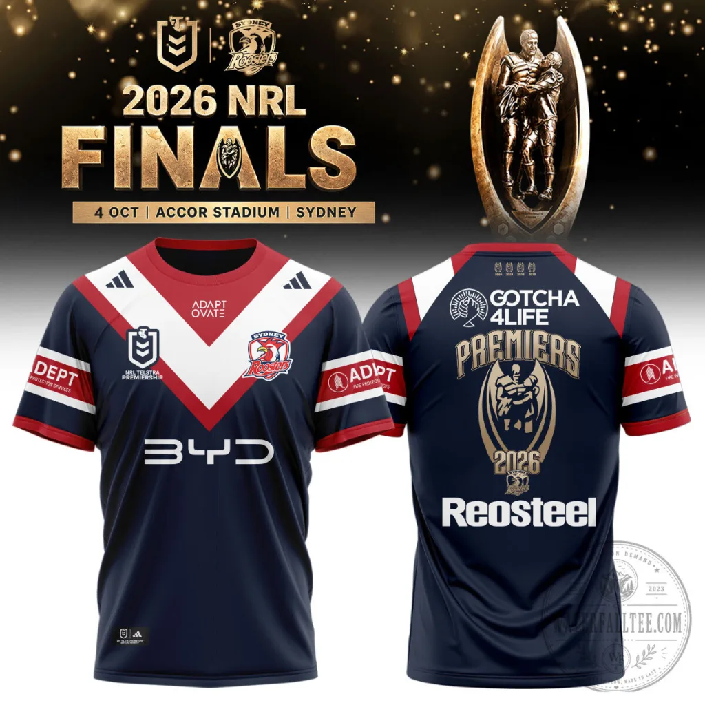 Sydney Roosters 2026 National Rugby League Finals Premiers Jersey Sydney Roosters 2026 National Rugby League Finals Premiers Jersey