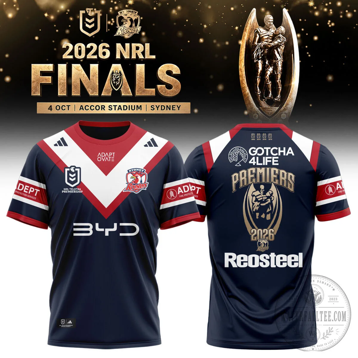 Sydney Roosters 2026 National Rugby League Finals Premiers Jersey