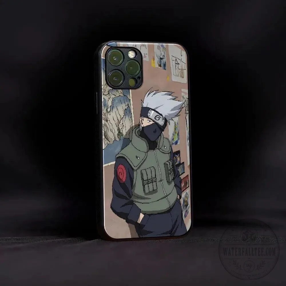 Naruto Kakashi Hatake Sensei Anime Character Pose Phone Case 2 Naruto Kakashi Hatake Sensei Anime Character Pose Phone Case