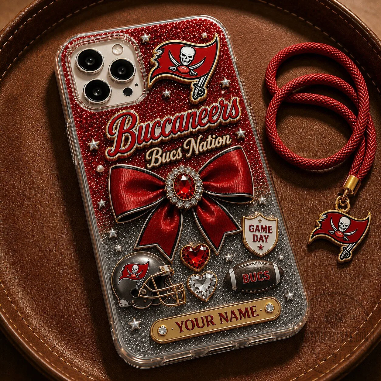 Tampa Bay Buccaneers Football Team Glitter Design Personalized Phone Case 1 Tampa Bay Buccaneers Football Team Glitter Design Personalized Phone Case