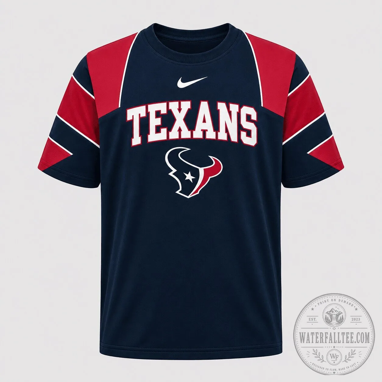 Houston Texans NFL Football Team Fan Apparel T-Shirt 2 Houston Texans NFL Football Team Fan Apparel T-Shirt