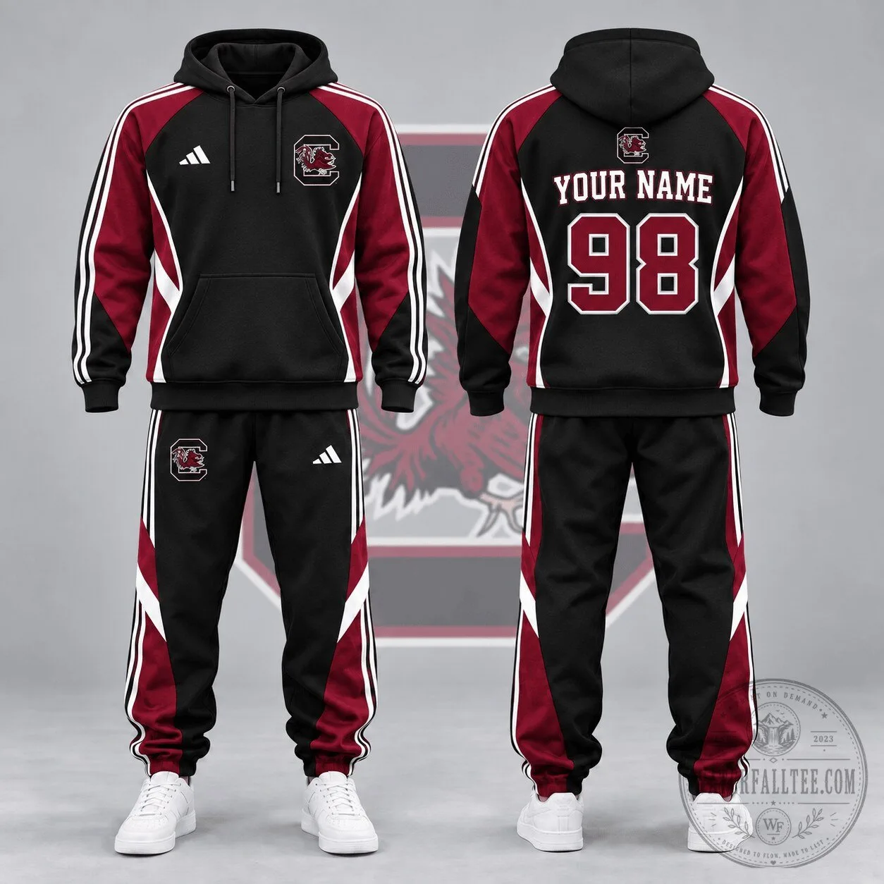 South Carolina Gamecocks NCAA Personalized Performance Hoodie and Jogger Set