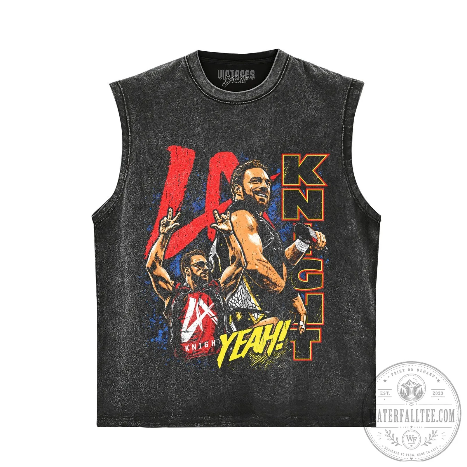 LA Knight Yeah WWE Professional Wrestler Black Graphic T-Shirt 13 LA Knight Yeah WWE Professional Wrestler Black Graphic T-Shirt