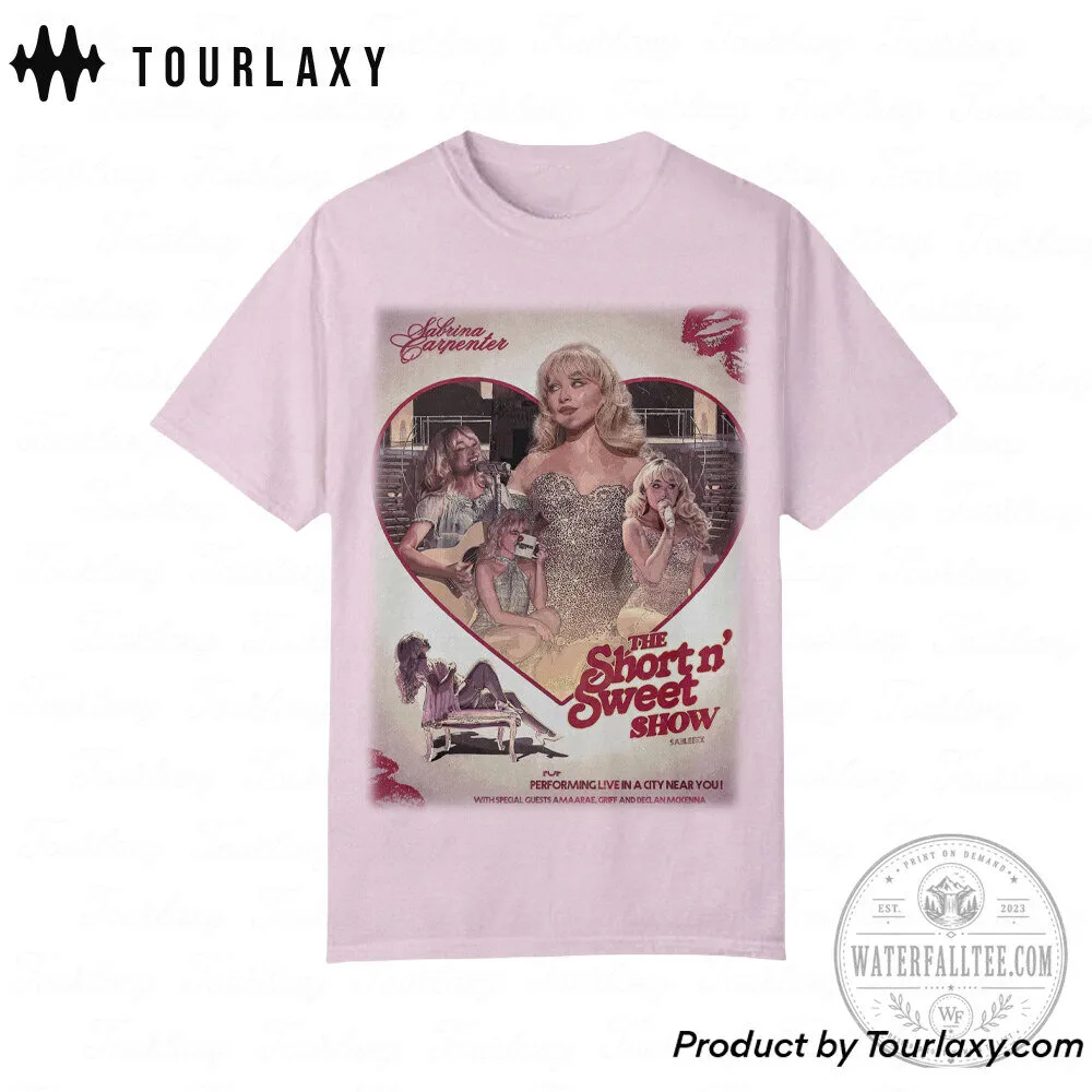 Sabrina Carpenter The Short n Sweet Show Tour T-Shirt 9 Sabrina Carpenter The Short n Sweet Show Tour T-Shirt