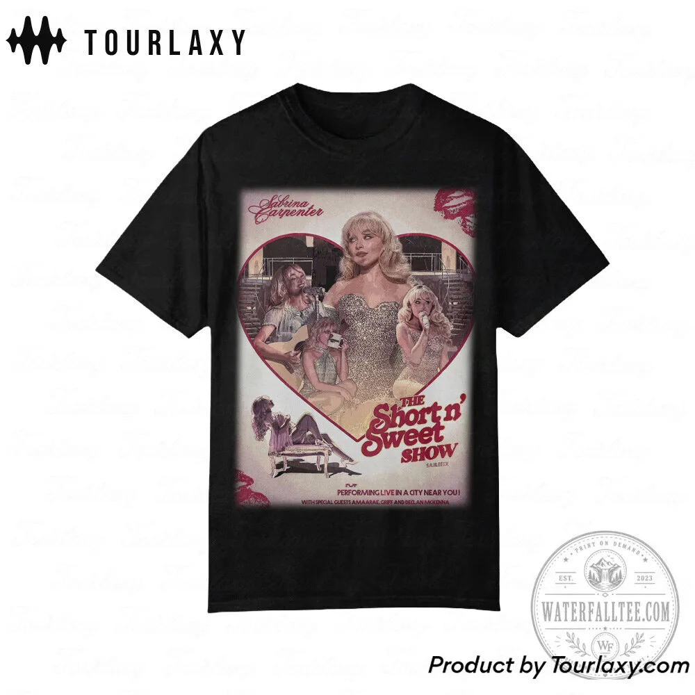 Sabrina Carpenter The Short n Sweet Show Tour T-Shirt 10 Sabrina Carpenter The Short n Sweet Show Tour T-Shirt
