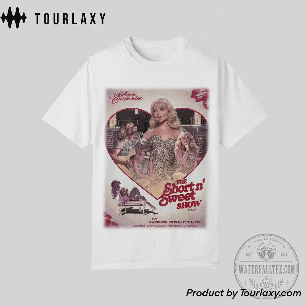 Sabrina Carpenter The Short n Sweet Show Tour T-Shirt 11 Sabrina Carpenter The Short n Sweet Show Tour T-Shirt