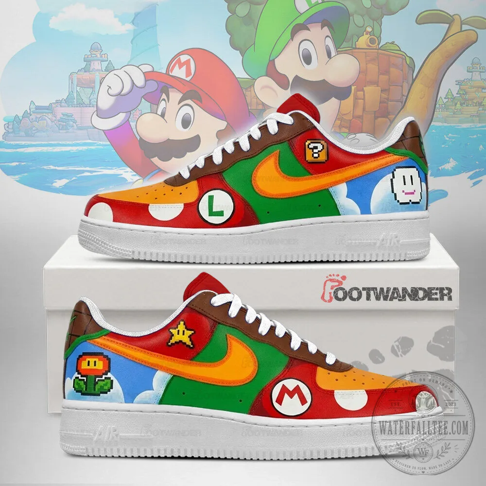 Mario V3 – Super Mario AF1 Embossed Logo Shoes 4 Mario V3 – Super Mario AF1 Embossed Logo Shoes