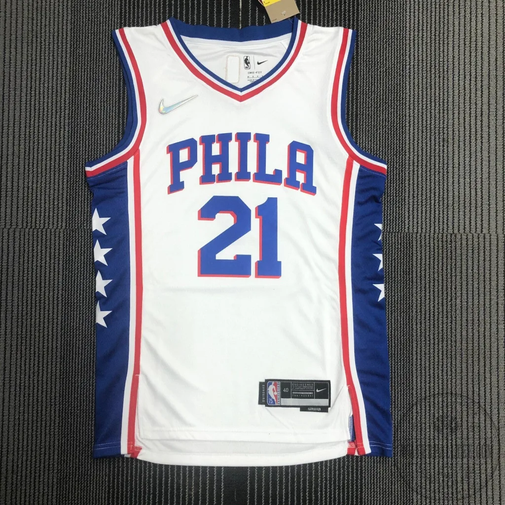 Philadelphia 76ers Association Edition Joel Embiid Number 21 Basketball Jersey Philadelphia 76ers Association Edition Joel Embiid Number 21 Basketball Jersey