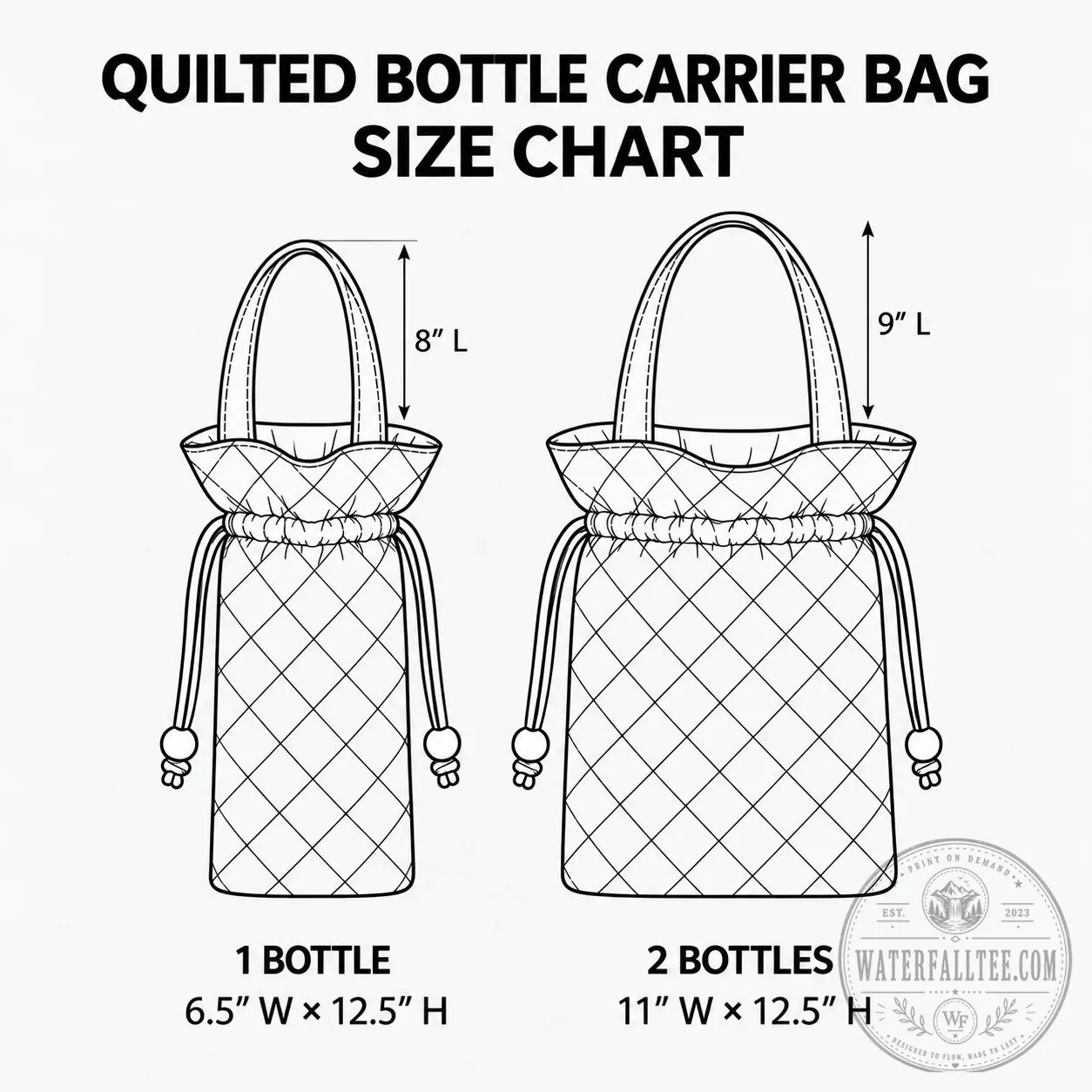 Christmas Santa Claus Snowy Chimney Quilted Wine Bottle Carrier Bag 9 Christmas Santa Claus Snowy Chimney Quilted Wine Bottle Carrier Bag