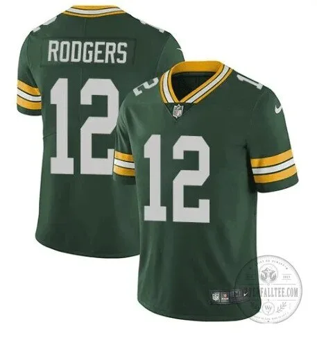 Green Bay Packers Aaron Rodgers Number 12 NFL Football Jersey 1 Green Bay Packers Aaron Rodgers Number 12 NFL Football Jersey