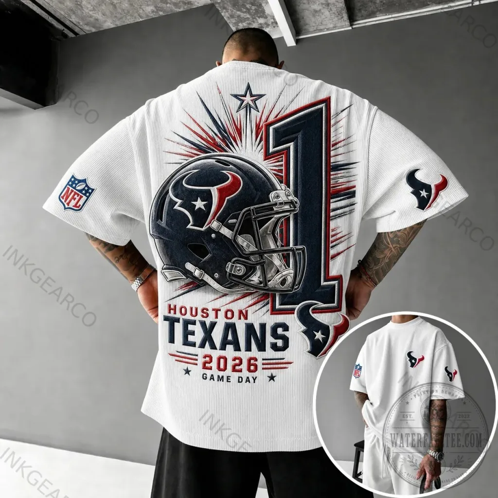 Houston Texans Game Day 2026 NFL Football Team White T-Shirt Houston Texans Game Day 2026 NFL Football Team White T-Shirt