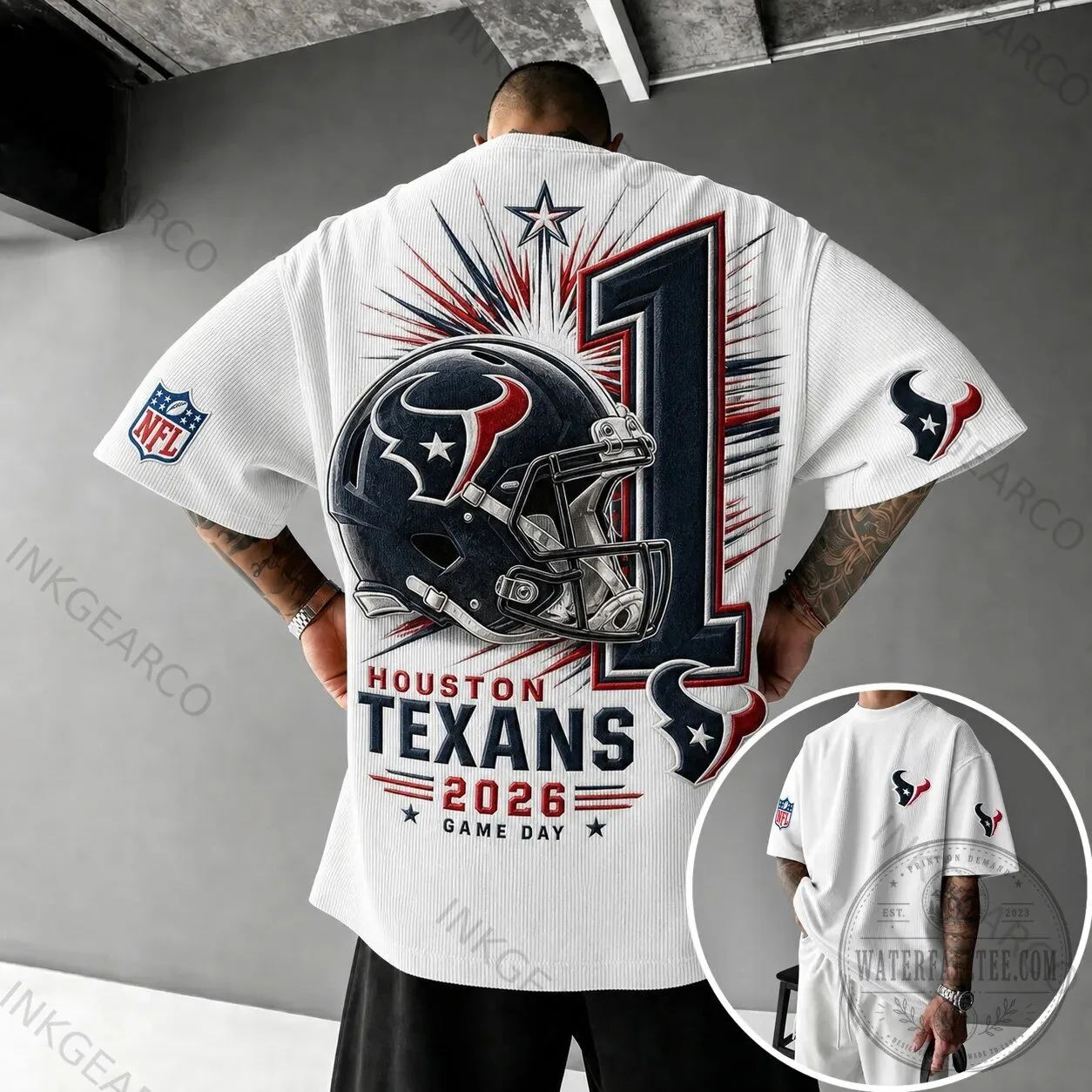 Houston Texans Game Day 2026 NFL Football Team White T-Shirt