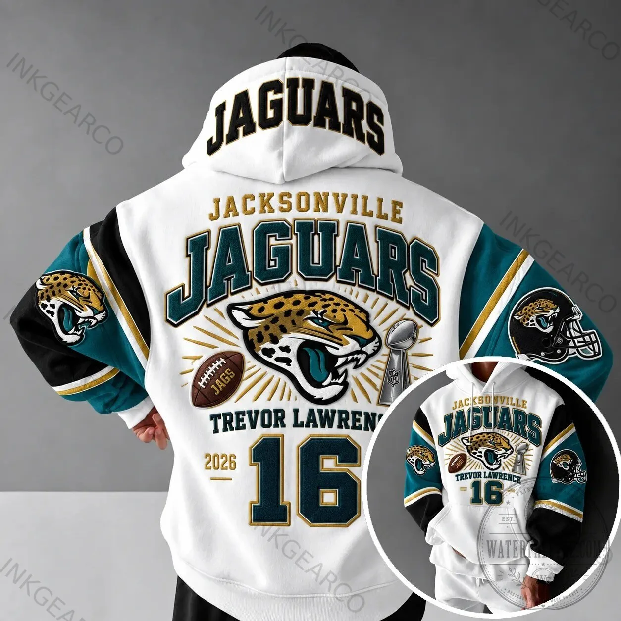 Jacksonville Jaguars Trevor Lawrence Football Team Hoodie
