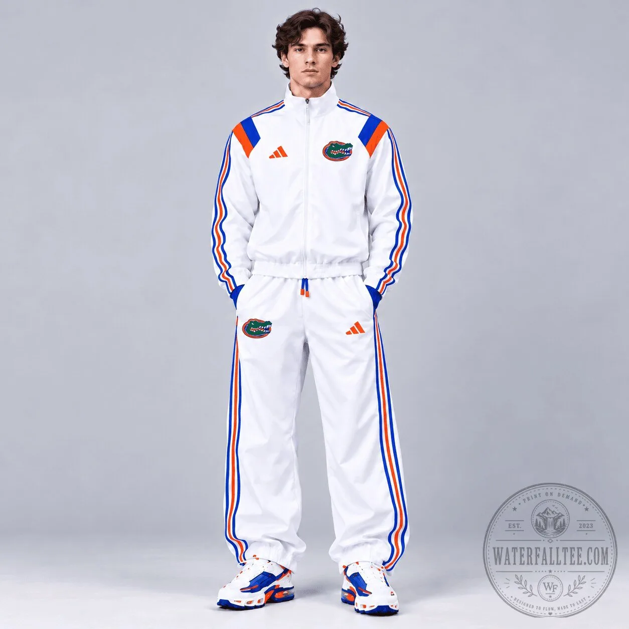 Florida Gators NCAA Heritage Varsity Track Jacket and Jogger Set