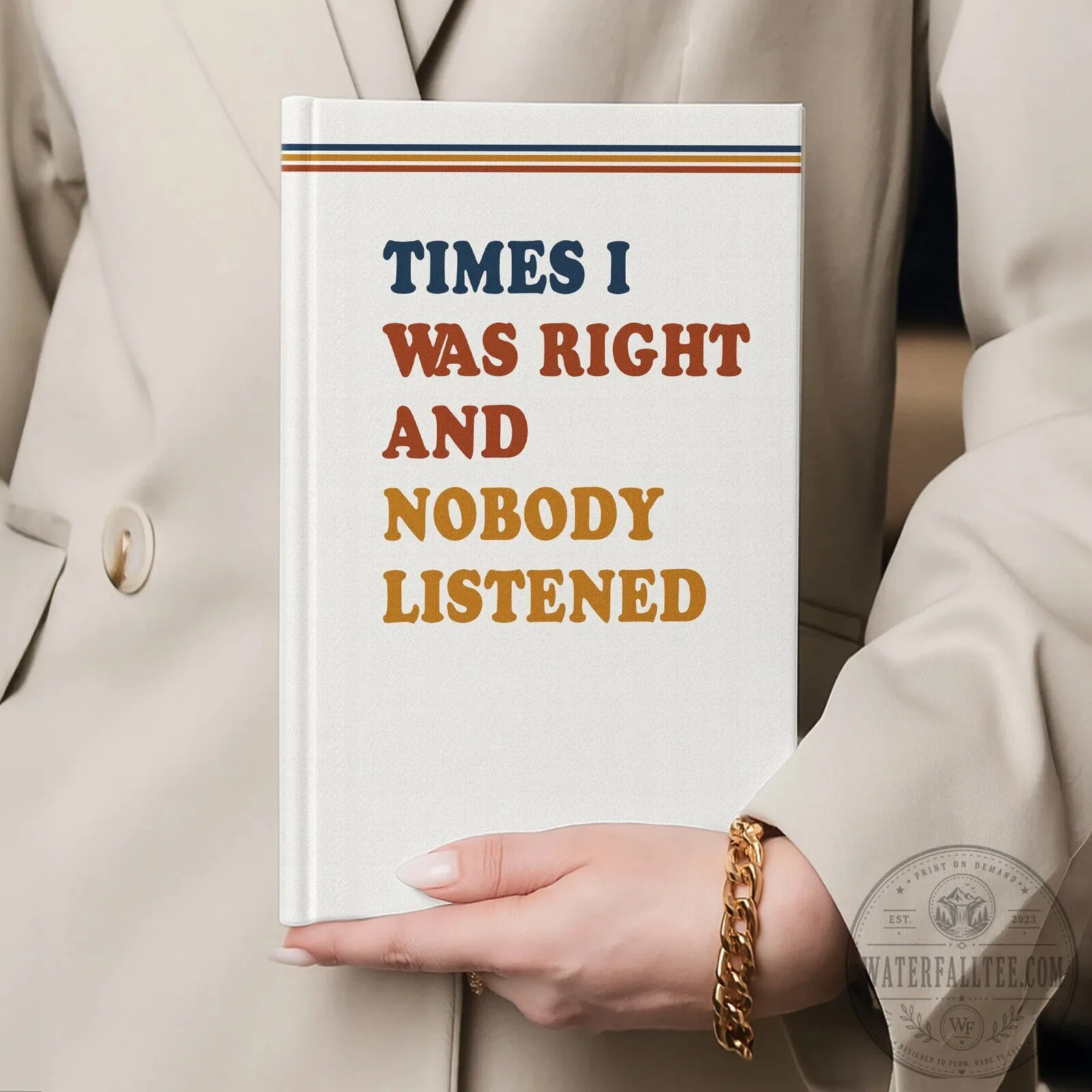 Funny Sarcastic Retro Hardcover Journal - Coworker Gag Gifts, White Elephant Exchange 12 Funny Sarcastic Retro Hardcover Journal - Coworker Gag Gifts, White Elephant Exchange