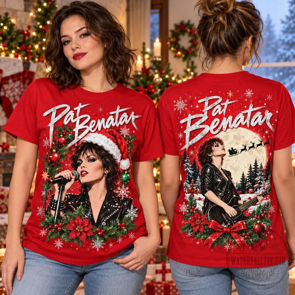 Pat Benatar Christmas Rock Star Holiday Music Fan T-Shirt Pat Benatar Christmas Rock Star Holiday Music Fan T-Shirt