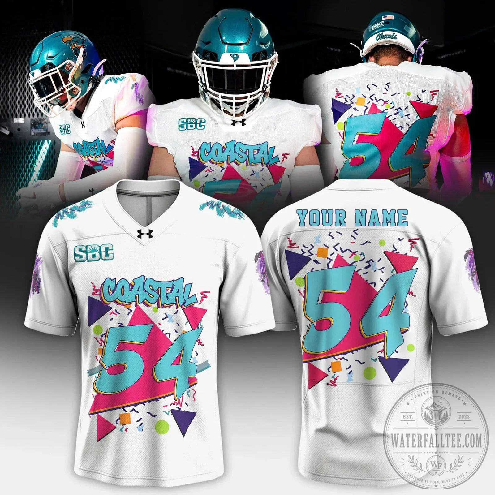 Coastal Carolina Chanticleers Football Jersey Personalized 90s Style Game Day Apparel 3 Coastal Carolina Chanticleers Football Jersey Personalized 90s Style Game Day Apparel
