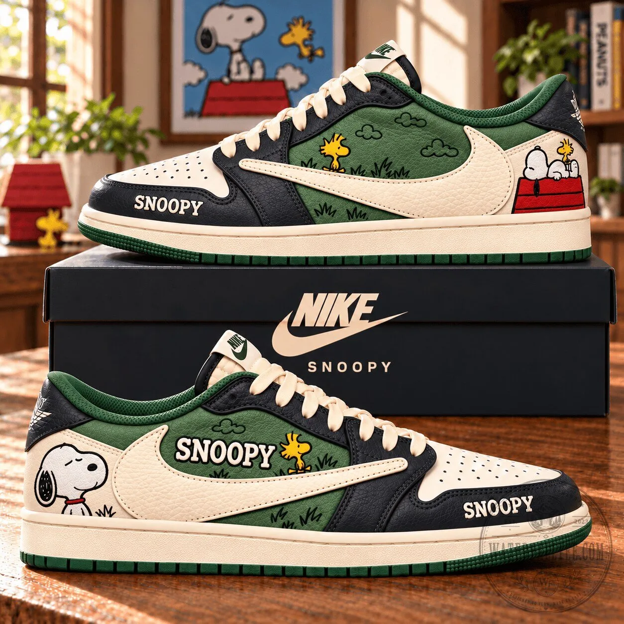 Snoopy Peanuts Cartoon Character Low-Top Sneakers Custom Printed Shoes 5 Snoopy Peanuts Cartoon Character Low-Top Sneakers Custom Printed Shoes